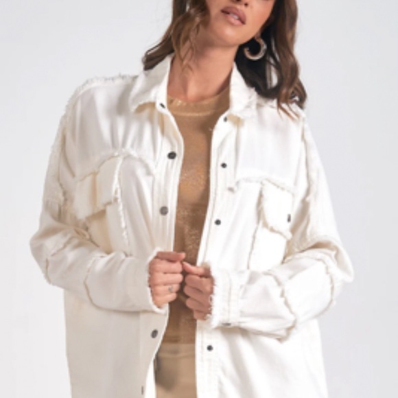Devan button-up jacket/Shacket with signature Rock & Roll graphic on the back. - Picture 2 of 7